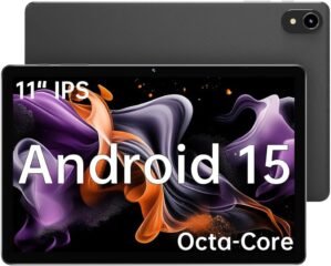 11" Tablet, 2025 Android 15 with Octa-core Processor, 8GB+128GB, 1TB Expandtion, 7000mAh Battery, HD IPS Large tableta,WiFi 6&BT5.0, Support GMS (Case not Included)