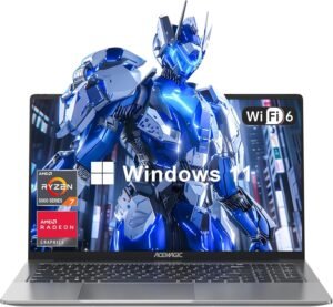 ACEMAGIC 2025 LX15Pro Laptop, Laptop Computer, AMD Ryzen-7 5700U(8C/16T, Up to 4.3GHz), 16GB RAM 512GB NVMe SSD, 15.6" FHD IPS Display, Windows 11 Laptop, WiFi 6 BT5.2, HDMI Type-C, Office/Home Laptop