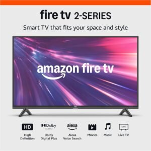 Amazon Fire TV 32" 2-Series (newest model), HD smart TV with Fire TV Alexa Voice Remote, stream live TV without cable