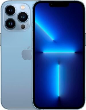 Apple iPhone 13 Pro, 128GB, Sierra Blue - Unlocked (Renewed)
