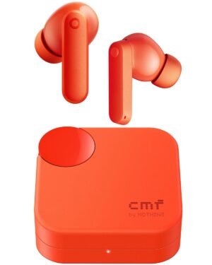 CMF Buds 2a Wireless Earbuds 2025 New Active Noise Cancelling 42dB Hybrid ANC Bluetooth Headphones, 12.4mm Dynamic Driver for Big Bass, 4 Mics Clear Calls, Sport Ear Buds for iPhone, Android, Orange