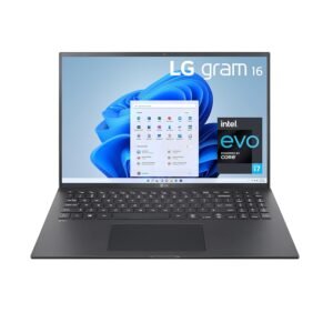 Dell LG gram 16Z90P Laptop 16" Ultra-Lightweight, (2560 x 1600), Intel Evo 11th gen CORE i7, 16GB RAM, 1TB SSD, Windows 11 Home, 22 Hour Battery, Alexa Built-in, 2X USB-C, HDMI, USB-A - Black