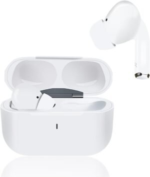 Generic Wireless Bluetooth Earbuds Hi-Fi Stereo Bass with Mic Noise Cancelling 32Hrs Playtime IPX7 Waterproof for iPhone Android -(A5-A8pro (A7), White