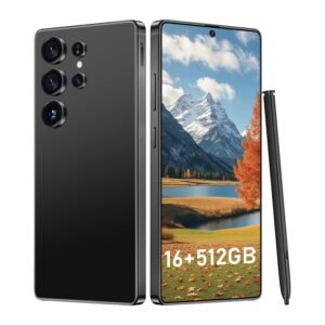 I25 Ultra: Powerhouse 16GB/512GB, 2-Day 7000mAh Battery, Huge 6.99" Android 14 Phone w/Built-in Stylus - Your All-in-One Device The Superior Choice (Black)
