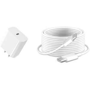 iPad Chrager Fast Charging for iPad USB C, 20W Block & 10ft USB C to C Cable, 1Pack White