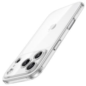 JETech Slim Case for iPhone 17 Pro Max 6.9-Inch with Camera Lens Full Protection, Ultra-Thin Lightweight Clear Minimalist Protective Phone Cover (Clear)