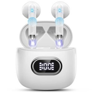 Language Translator Earbuds Real Time, AI Translation Earbuds Real Time with 164 Languages & 5 Modes, 3-in-1 Bluetooth 5.4 Translator Device, 42H Translatior Headphones Business, Learning, White