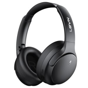 LEVN Hybrid Active Noise Cancelling Headphones, Wireless Headphones Bluetooth 5.4 with Transparent Mode, Hi-Res Audio, Deep Bass, 70H Playtime Over Ear Bluetooth Headset for Work/Travel/Home/Office