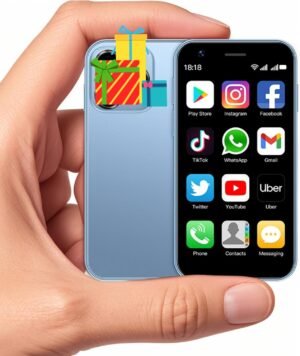 Mini Smartphone XS15,3G 3.0 Inch HD 2GB+16GB Android 8.1 1000mAh Dual Sim Quad Core Mini Phone Child Gift Small Phone Student Pocket Cellphone(Azure Blue)