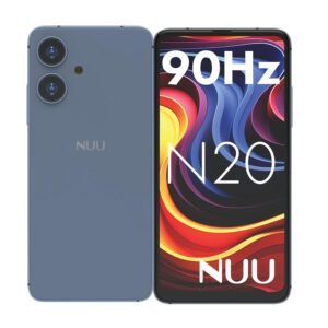 NUU N20 Basic Cell Phone for T-Mobile, Mint, Metro, Qlink, Tello, 12(6+6) GB+128GB,Perfect for Teenagers, Dual SIM 4G, Octa-Core 6.6" 90Hz HD+, Unlocked Phones Android Phone 14, US Warranty (Blue)