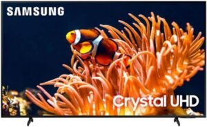 Samsung 65-Inch Class 4K Crystal UHD DU8000 Series HDR Smart TV w/Object Tracking Sound Lite, Motion Xcelerator, Ultra Slim Design, Gaming Hub, Alexa Built-in (UN65DU8000, 2024 Model)