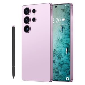 SZV I25 Ultra Unlocked Cell Phone,12+512GB 5G Unlocked Phone, Built in Pen Android 14 Battery 7000mAh 6.99" HD Screen Smartphone, Dual SIM/Face ID/Fingerprint Lock/GPS (Purple)