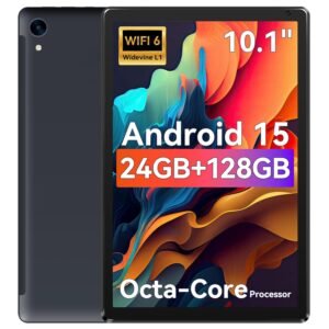 Tablet,10.1" Android Tablet with Octa-core Processor 24GB RAM 128GB ROM HD IPS Touchscreen 8H Battery, Wi-Fi 6, BT 5.0, Dual Camera, Android 15 Tablets 2025