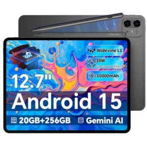 TECLAST Artpadpro Android 15 Tablet, 12.7” 2176x1600 Display, 20GB+256GB, Gemini Ai, 10000mAh+30W Fast Charge, 13 inch Tablet with Widevine L1, 5G WiFi,4G LTE,GPS - Includes Pen