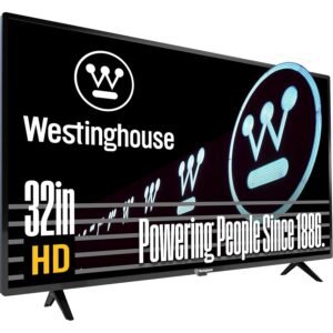 Westinghouse 32 Inch TV, HD LED Small Flat Screen Non-Smart Television, Works with Fire Stick, Roku, Apple TV, TiVo, Xumo, and Streaming Devices