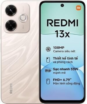 Xiaomi Redmi 13X 4G LTE (256GB + 8GB) (for Tmobile Tello Mint & Global) Unlocked Global ROM GSM 6.79" 108MP Dual Camera Model 24049RN28L (Silk Gold)