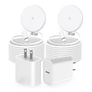 [Apple MFi Certified] Magnetic Wireless Charger,2Pack 6FT Mag-Safe Fast Wireless Charging Apple USB C Charger Block for iPhone 17 Pro Max/Air/16 Pro/16 Plus/16E/16/15/14/13/12 Series/AirPods Pro 2/3