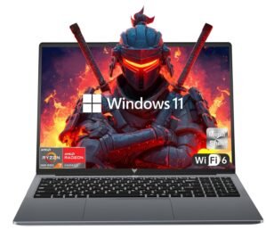 Gaming Laptop, 16.0inch Laptop Computer with AMD Ryzen 7 5825U(8C/16T, Up to 4.5GHz), 16GB RAM 512GB NVMe SSD Windows 11 Laptop, Radeon RX Vega 8 Graphics,WiFi 6, Backlit KB
