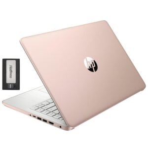 HP Stream 14" HD BrightView Laptop, Intel Celeron N4120, 16GB RAM, 416GB Storage (128GB eMMC + 288GB Docking Station Set), Intel UHD Graphics, 720p Camera, Wi-Fi, 1 Year Office 365, Win 11 S, Gold