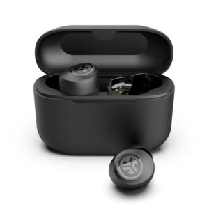 JLab Go Air Pop+ True Wireless Earbuds, in Ear Headphones, Bluetooth Earphones, 35H Playtime Ear Buds, Bluetooth Earbuds with Microphone, USB-C Charging Case, Dual Connect, EQ3 Sound, Black