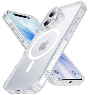 Magnetic for iPhone 17 Case [Military-Grade Protection][Compatible with MagSafe][Translucent Matte] Shockproof Protective Slim Phone Case for iPhone 17, Clear