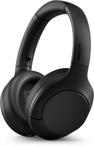 PHILIPS H8506 Over-Ear Wireless Headphones with Noise Canceling Pro (ANC) and Multipoint Bluetooth Connection, 60 Hours Playtime, (TAH8506BK/00),Black