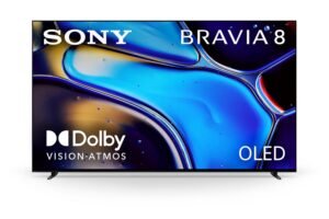 Sony 77 Inch OLED 4K Ultra HD TV BRAVIA 8 Smart Google TV with Dolby Vision HDR and Exclusive Features for PlayStation® 5 (K-77XR80)