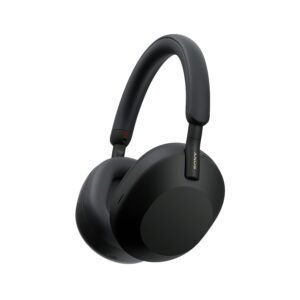 Sony WH-1000XM5 Premium Noise Canceling Headphones, Auto NC Optimizer, 30-Hour Battery, Alexa Voice Control, Black