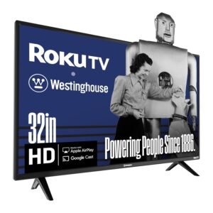 Westinghouse Roku TV - 32 Inch Smart TV, HD Television with Wi-Fi Connectivity and Mobile App, Flat Screen, Bluetooth, Compatible with Apple AirPlay, Alexa and Google Assistant