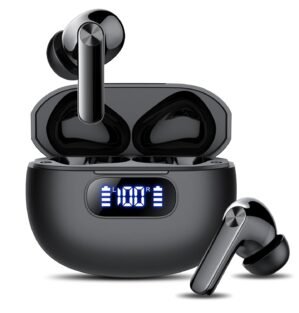 Wireless Earbuds, Bluetooth 5.3 Headphones LED Power Display, 2025 New Wireless Earphones, 4 ENC Noise Cancelling Mic, HiFi Stereo, 48H Playtime Mini Case IP7 Waterproof for Sport Walk