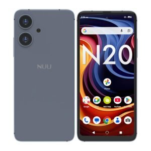 NUU N20 Basic Cell Phone, Wide-Angle Camera, 6GB + (6GB Extended RAM), 128GB Storage, 6.6" 90Hz HD+ Display, Dual SIM 4G, Octa-Core, Android 15, Unlocked,1 Year US Warranty (Blue)