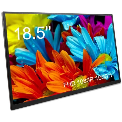18.5 Inch Portable Monitor, 1080P FHD 100Hz IPS Screen, 125% sRGB HDMI USB-C External Monitor for Laptop PC MacBook Phone Xbox PS5/4, Travel Second Display with Kickstand Case