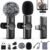 2 Packs Wireless Lavalier Microphone for iPhone 17/16/15/iPad/Android/Pho