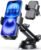 3-in-1 Car Phone Holder [122+LBS Strongest Suction & Stable Clamp Arm] 360°