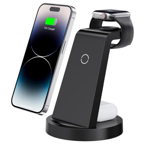 3 in 1 Charging Station for iPhone, Wireless Charger for iPhone 16e 16 15 14 13 12