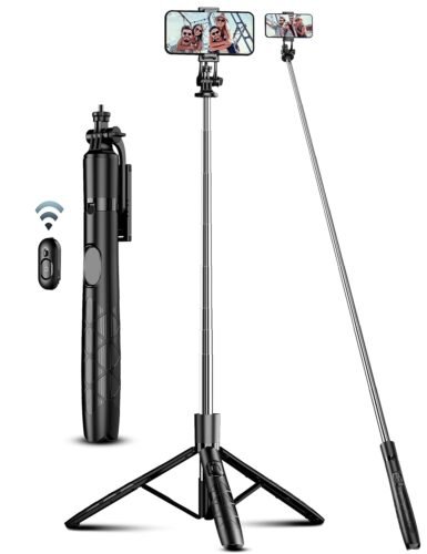 71″ Phone Tripod & Selfie Stick, All in One Extendable Cell Phone