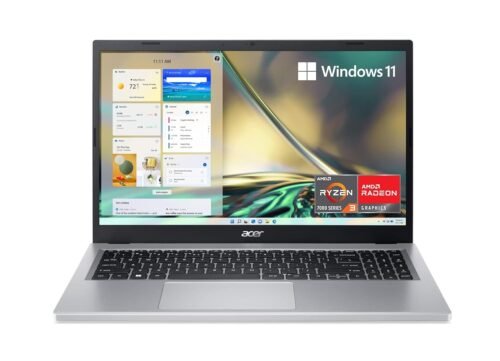 Acer Aspire 3 A315-24P-R7VH Slim Laptop | 15.6″ Full HD | AMD Ryzen 3 7320U Quad-Core | AMD Radeon Graphics | 8GB LPDDR5 | 128GB NVMe SSD | Wi-Fi 6 | Windows 11 Home