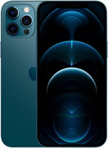 Apple iPhone 12 Pro, 128GB, Pacific Blue   Fully Unlocked (Renewed)