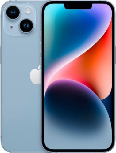 Apple iPhone 14  128GB, Blue  Unlocked (Renewed)