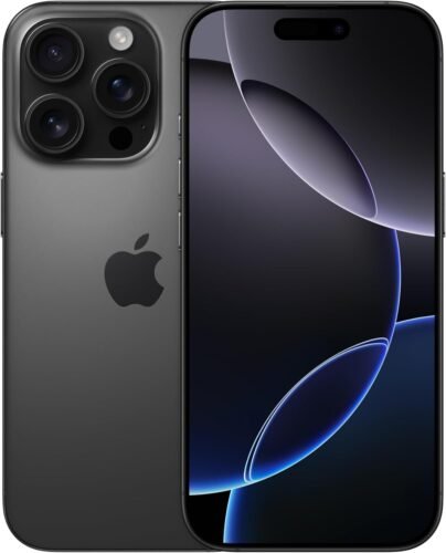 Apple iPhone 16 Pro, US Version, 512GB, Black Titanium – Unlocked (Renewed Premium)