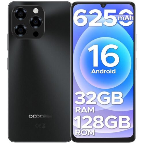 DOOGEE Note 58 Android 16 Unlocked Phones, 32GB+128GB/2TB Expand
