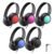 iClever Kids Headphones Bulk 5 Pack for Students K-12 & Teachers, Durable PP Material, 85dBA Safe Volume,