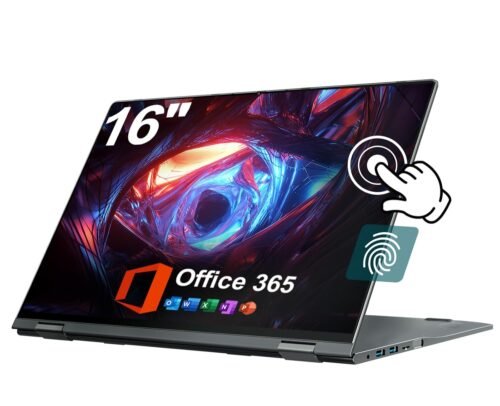 jumper 2 in 1 Laptop, 16 inch Convertible Laptop Computer with IPS FHD 360 Degree Touchscreen,