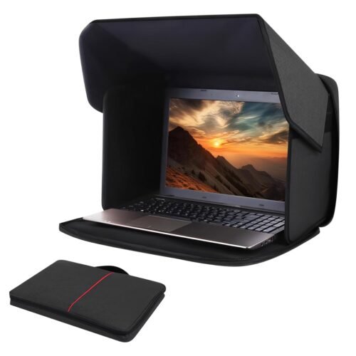 Laptop Sun Shade for Working Outside – Foldable Sun Glare