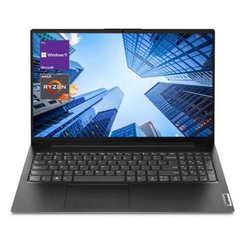 Lenovo V-Series V15 Business Laptop, 15.6″ FHD Display, AMD Ryzen 7 7730U, 40GB RAM, 1TB SSD, Numeric Keypad, HDMI, RJ45, Webcam, Wi-Fi, Windows 1