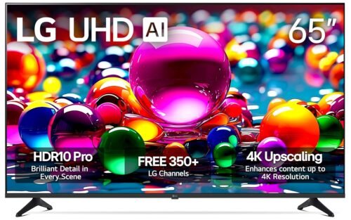 LG 65UA7700P 65 inch Class UA77 Series LED AI 4K Smart webOS TV (2025)