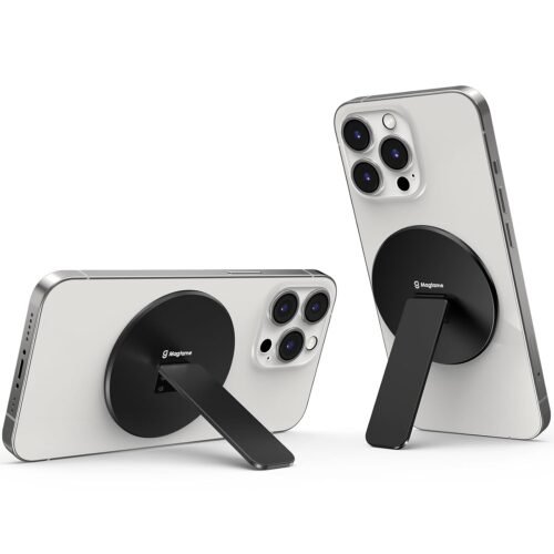 Magnetic Phone Stand Grip for Magsafe, Utral-Thin Snap-on Phone Kickstand, Holder &