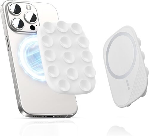 Magnetic Phone Suction Grip, Shower Phone Holder for MagSafe, Octo Phone Sticky