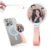 Magnetic Selfie Mirror for iPhone,Compact Flat Phone Mirror for Back Camera with Phone Grip Compatible with