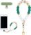Marble Silicone Beaded Phone Wrist Strap, Cellphone Lanyard with Tether Tab,